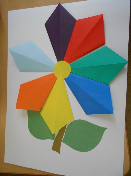Конспект по оригами в старшей группе птичка