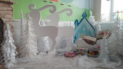 инсталляция Сказочный домик в детском саду