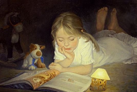 Чтение детям сказок перед сном